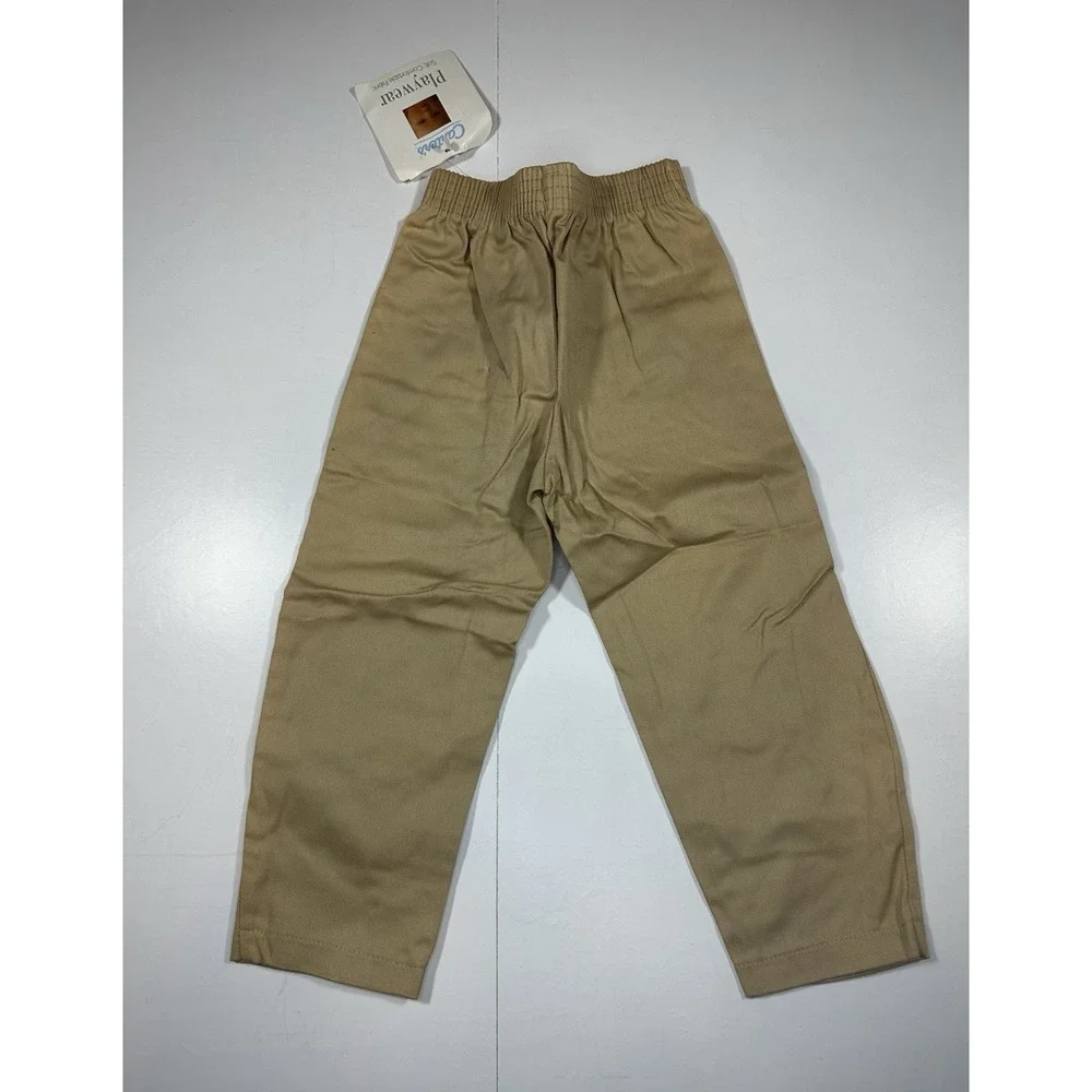 Carter's Playwear‎ Vintage 90's Boy's Pants 2T Khaki 100% Cotton NEW With Tags